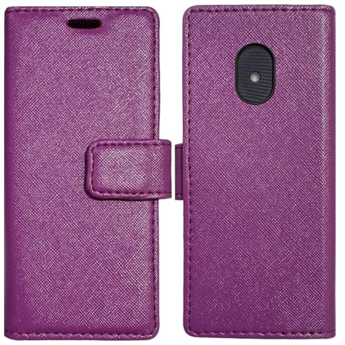 Image of ZAOMA Diary Type Flip Flap Case Cover Compatible for Nokia 220 4G 2024 DS - Model No. : TA-1617 (NK2204G MERPUR)