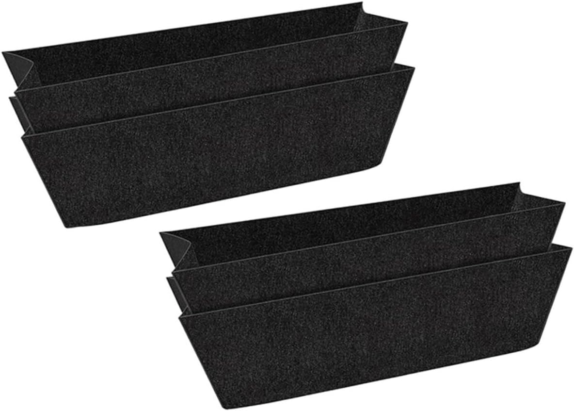 SUPVOX Hanging Planter Liner Felt Basket Inserts Non-Woven Fabric Pot Liner for Balcony Garden Plant Supplies 22X8X7 Inches
