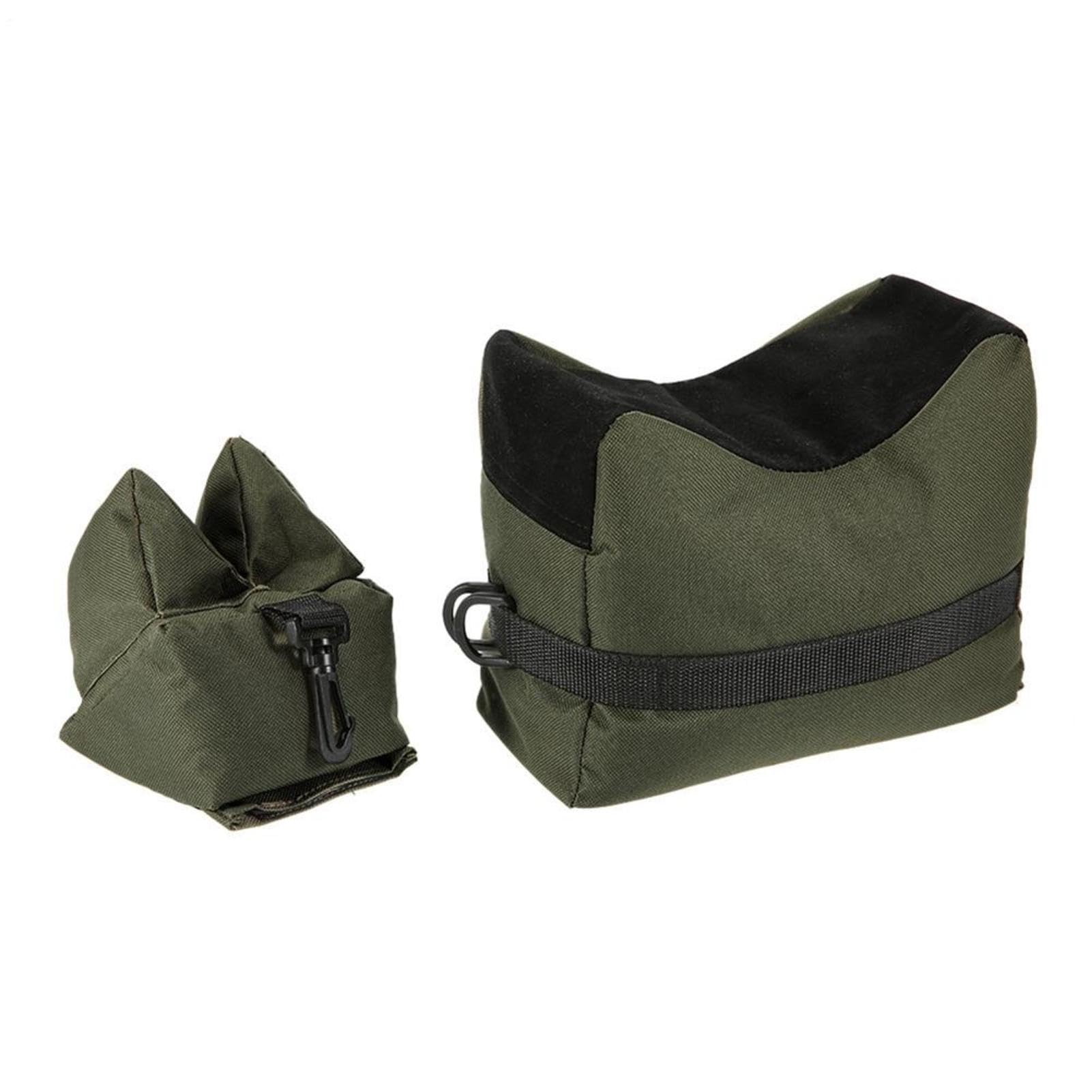 Supporto per Fucile a Sacco di Sabbia 2PCS – Appoggio Anteriore e Posteriore, 600d Resistente, Antiscivolo, Non Riempito per Caccia e Poligono