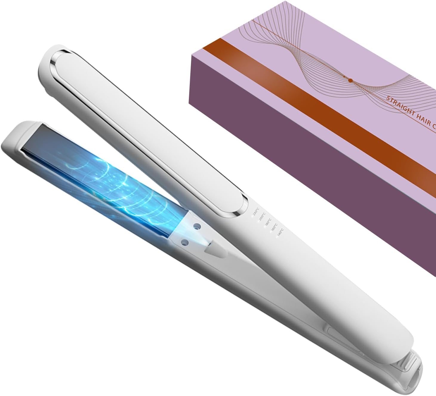 Ceramic Flat Iron Hair Straightener and Curler 2 in 1, Birthday Gifts for Women, Hair Straightener Care Gifts for Mom & Girlfriend