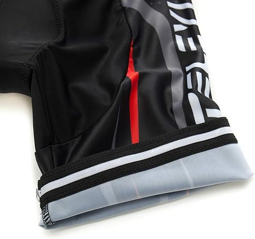 Vista 6 de PSPORT Hombres Ciclismo Jersey Pantalones Cortos Conjuntos de Ropa de Bicicleta Traje de Manga Corta Bicicleta de Carretera Ropa de Ciclismo Negro