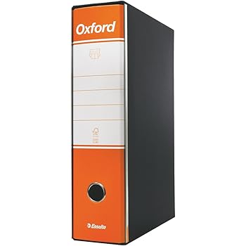 ESSELTE G85 OXFORD Registratore - f.to protocollo dorso 8 cm - Arancione - 1 Pezzo - 390785200