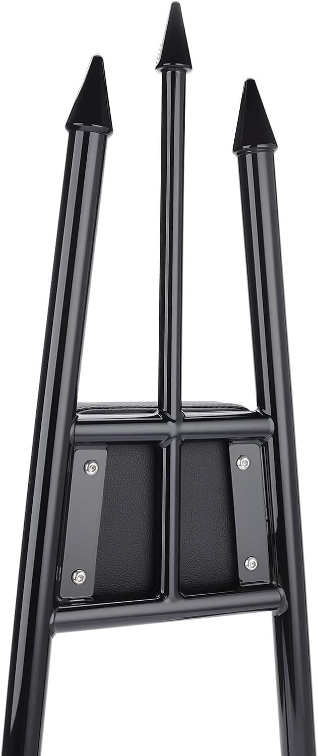 28" Quick Release Sissy Bar Passenger Backrest for Harley Davidson Touring 2009-2025 Street Glide CVO Road Glide Road King Electra Glide Ultra Limited Rear Back Rest (Gloss Black)