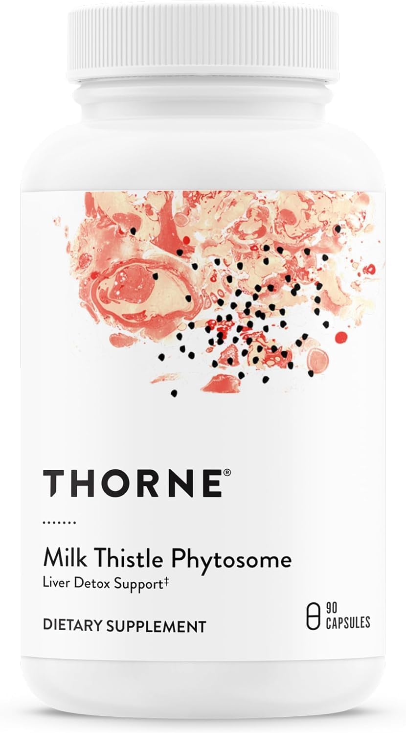 THORNE Milk Thistle Phytosome (Formerly Siliphos) - Botanical Extract Complex for Antioxidant and Liver Support* - Third-Party Certified - Gluten, Dairy & Soy-Free - 90 Capsules