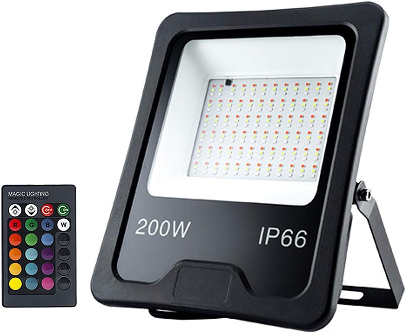 Projecteur RGB 200W anti-pluie pour illuminer un grand jardin sombre en fête