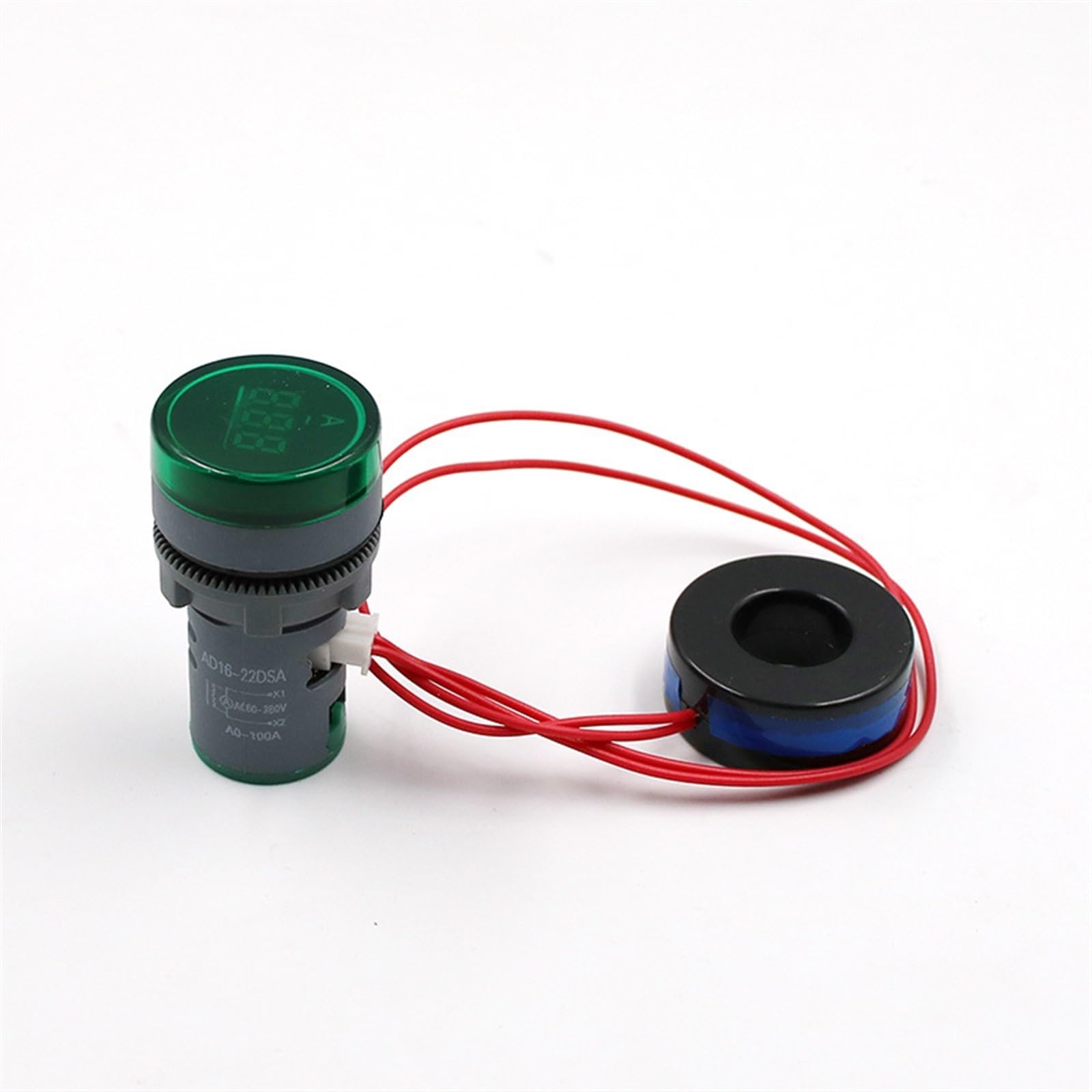 Ampèremètre voltmètre AC 60-500V 0-100A jauge indicateur de tension LED verte