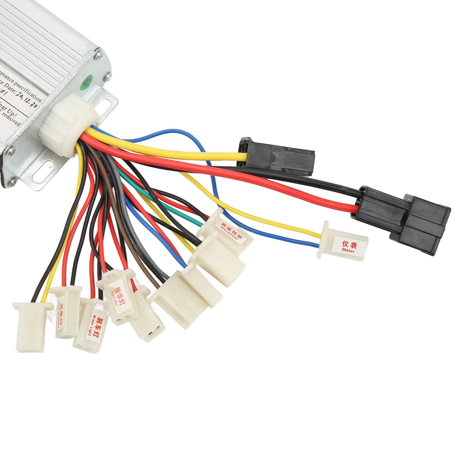 Alomejor 36V 800W, Controlador de Motor de Cepillo, Controlador de Velocidad de Bicicleta Eléctrica, Scooter Eléctrico, Motor de Cepillo de Triciclo