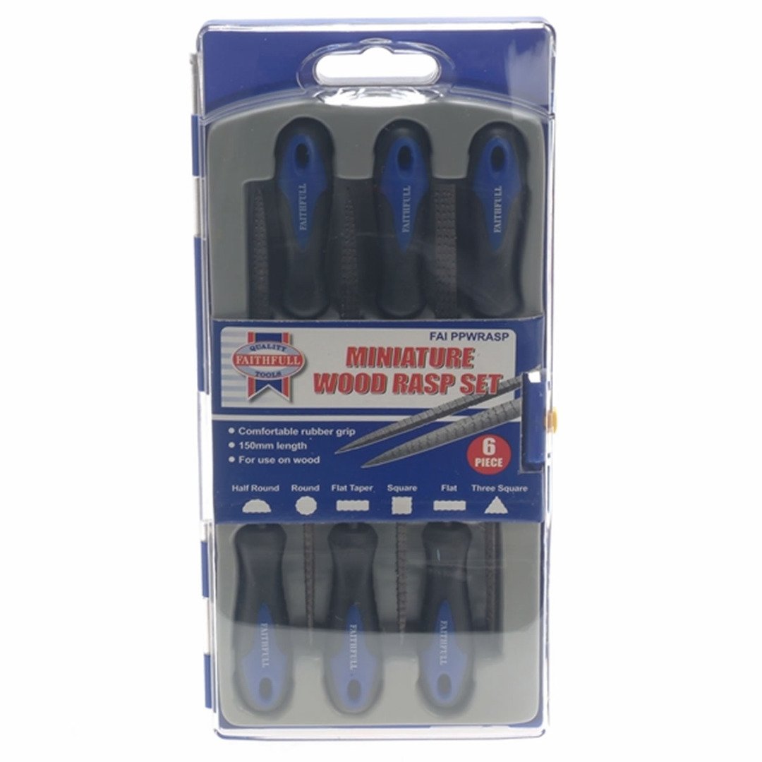 Faithfull PPWRASP Needle Set (6 Stück) Rasp