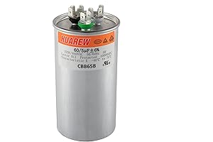 60/5 MFD 370/440V Run Capacitor CBB65 Dual Run Start Round Capacitor for...