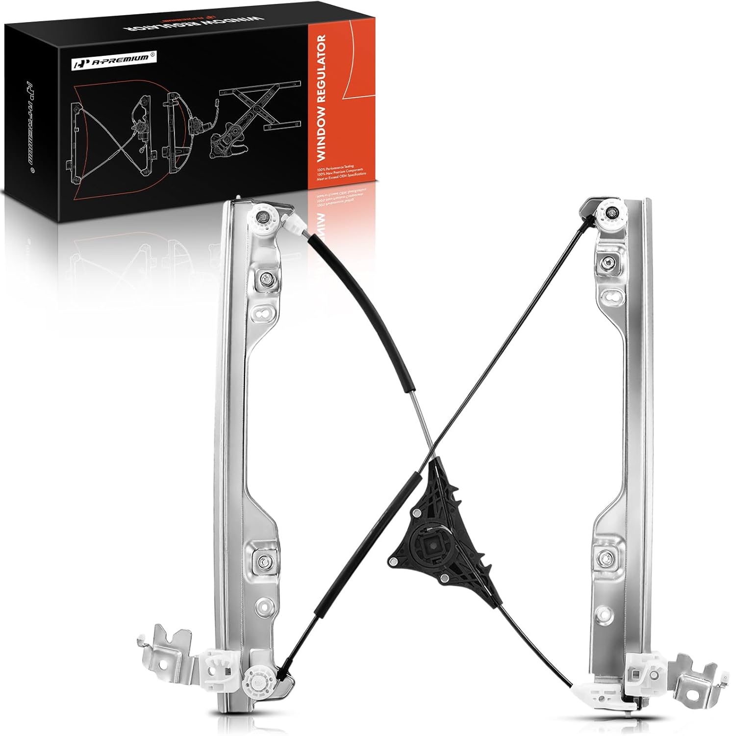 A-Premium Front Right Passenger Side Electric Power Window Regulator Without Motor Compatible with Infiniti QX50 2014-2017, EX35 2010-2012, EX37 2013