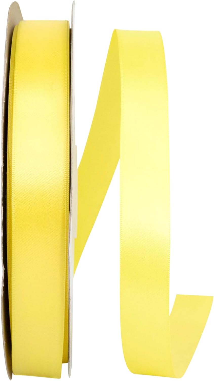 Reliant Ribbon 4950-007-40K Double Face Satin Ribbon, 2-1/2 Inch X 50 Yards, Shell Grey