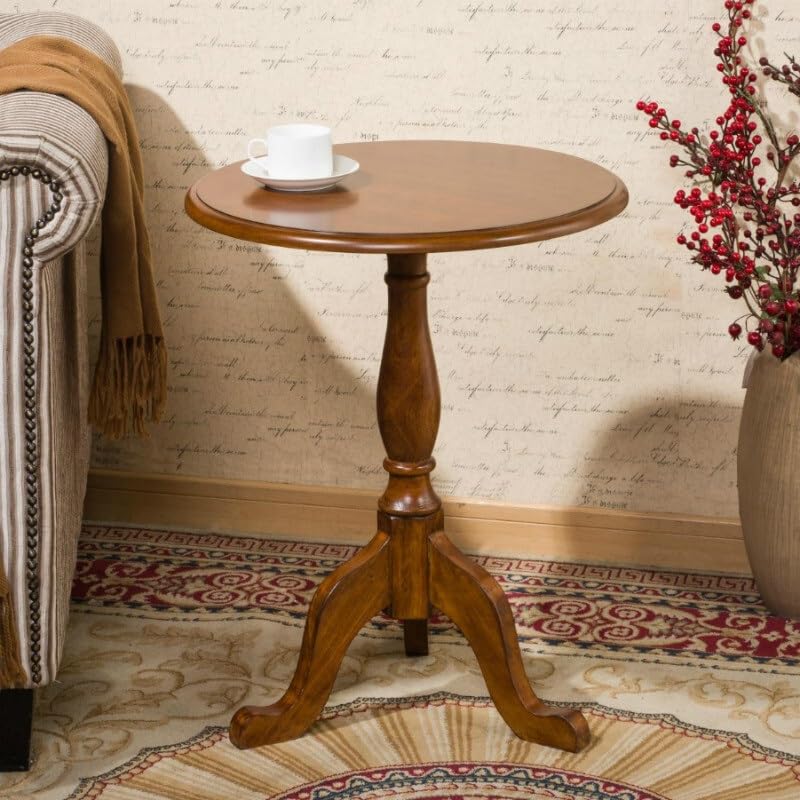 Table à fleurs petite table ronde TUSUOD au design simple et authentique - 5