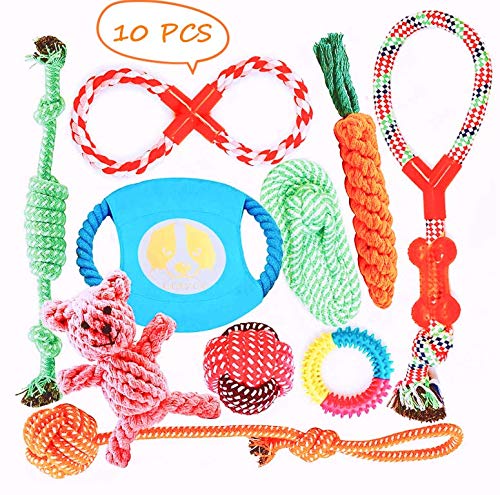 Cadosoigh - Juguetes para evitar el aburrimiento, la ansiedad del perro masticable juguetes para perros medianos cachorros juguetes para perros y perros de cumpleaños