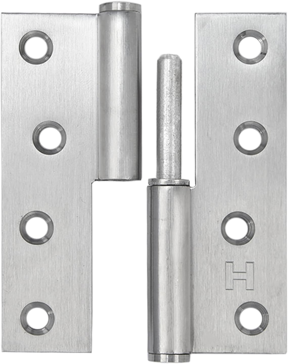 6 Pack Lift Off Door Hinges 4", Heavy Duty Stainless Steel Detachable H Hinge, Right Handed, Rust-Resistant, Indoor and Outdoor Use, Loading Capacity 50 Lbs