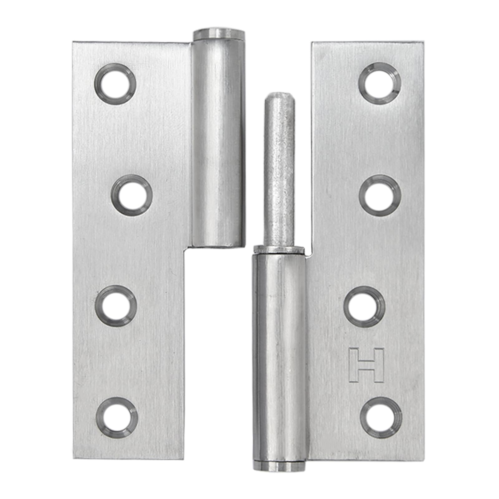 6 Pack Lift Off Door Hinges 4", Heavy Duty Stainless Steel Detachable H Hinge, Right Handed, Rust-Resistant, Indoor and Outdoor Use, Loading Capacity 50 Lbs