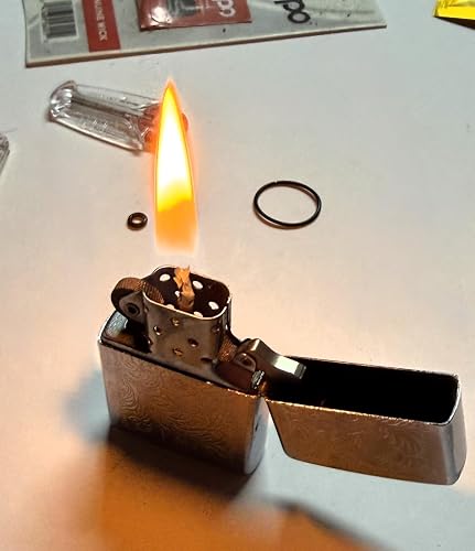 Kit Accessoires Zippo – Joint Étanche, Base Métal, Coussin Coton – Anti-Évaporation Pour Briquet Standard Et 1941