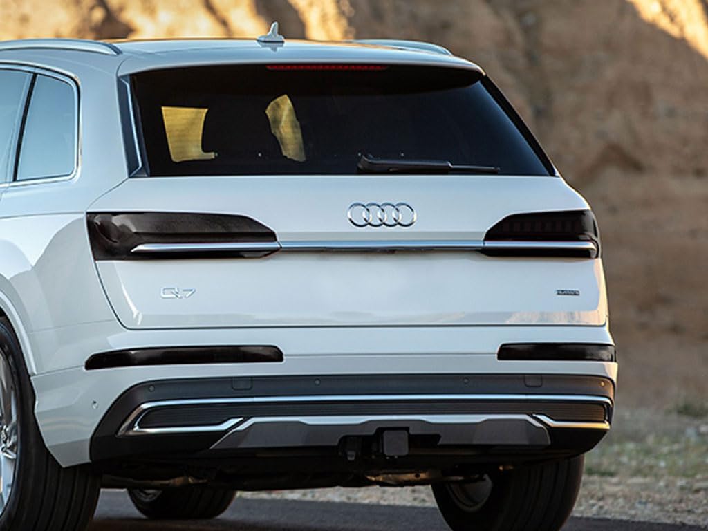 Rvinyl Tail Light Pre Cut Film Tint Cover Kit in Smoke Compatible with Audi Q7 2020-2023 - Adhesive Backs