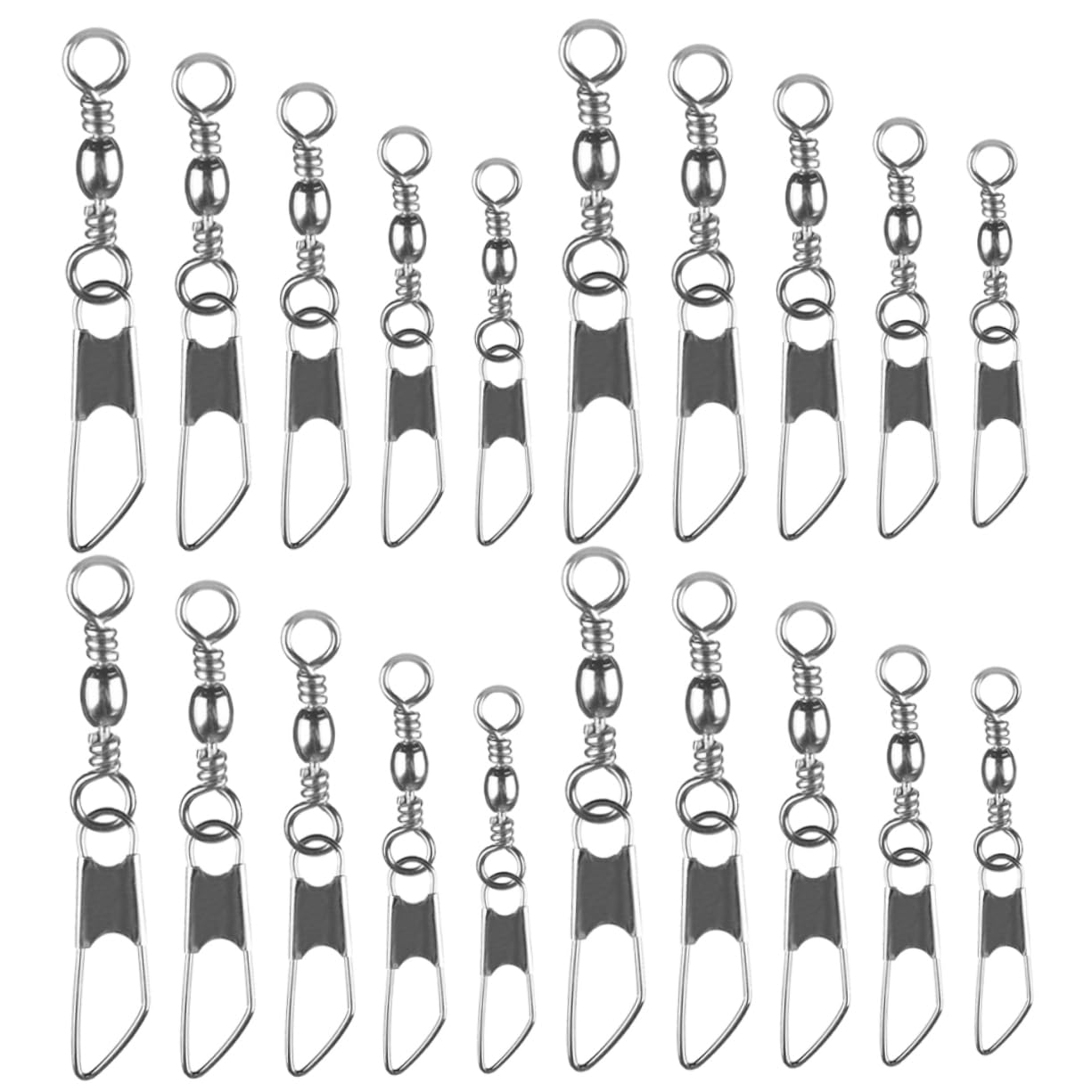Milisten Anillo De Ocho Caracteres Pasador para Equipo De Pesca Anillos Giratorios Conector Aparejo Anzuelo Accesorios De Pesca Equipo De Pesca Enlace De Pesca Línea De Pesca