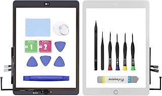 10.2" Screen Replacement for iPad 7 7th / 8 8th Gen (A2197 A2198 A2200 A2270 A2428 A2429 A2430) Glass Touch Digitizer Premium Kit + Home Button, Tools, Adhesive - White