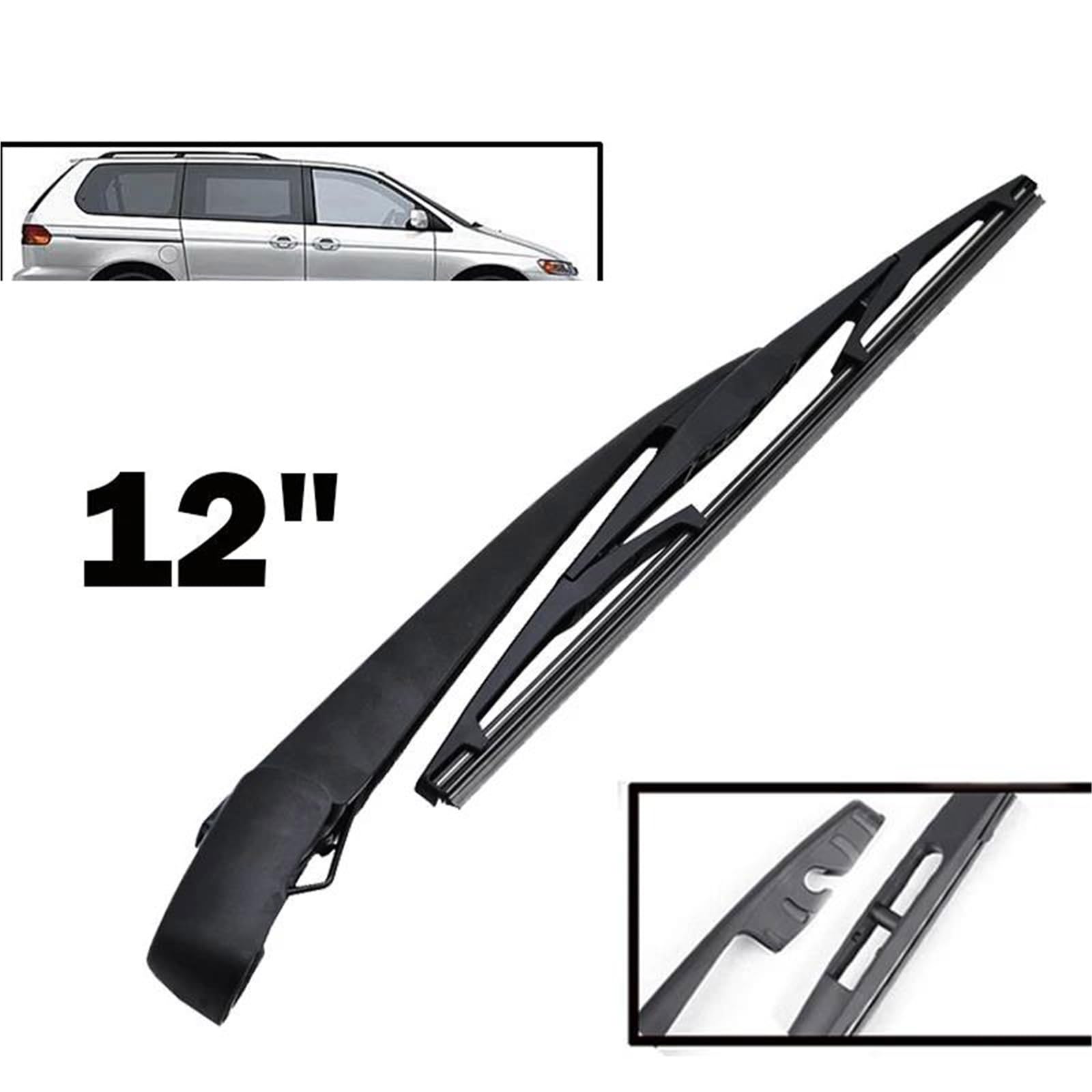 Kit Set Braccio E Spazzola Tergicristallo Posteriore da 12" per Odyssey MPV 2003 2004 2005 Parabrezza Parabrezza Portellone Posteriore Spazzola per Finestrini Tergicristallo