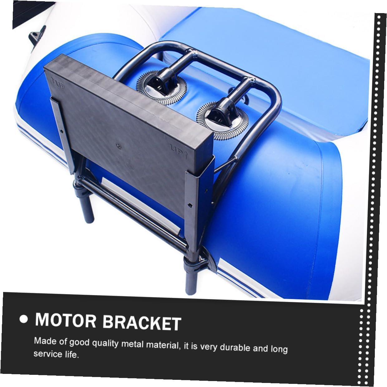 FUOYLOO Kayak Motor Mount Bracket Inflatable Boat Outboard Motor Support Holder Metal Installation Stand for Fishing Kayaks and Dinghies