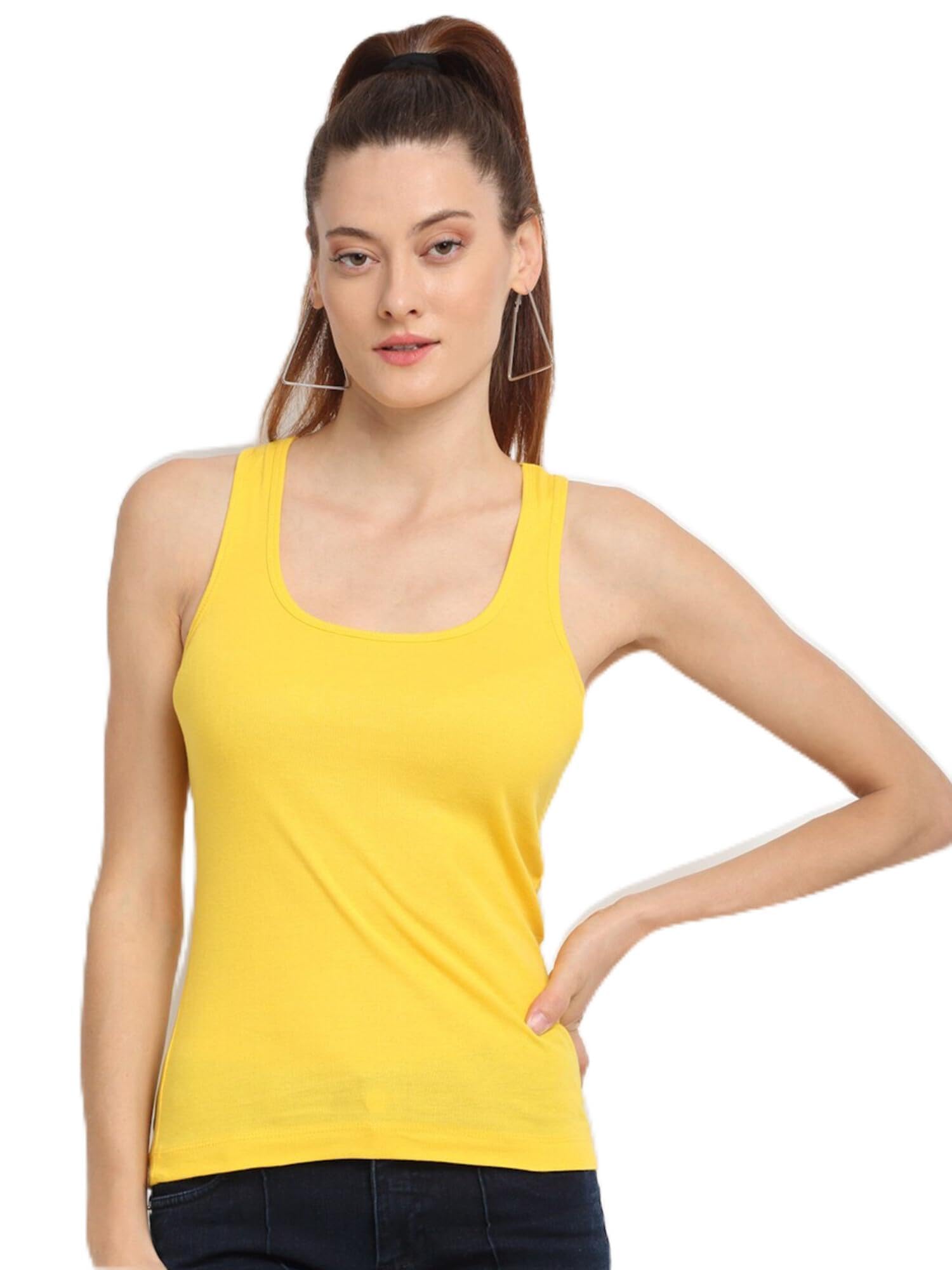 tiny hands Women Cotton Solid Camisole Tank Top Vest for Girls & Women Piece of 1-picture-18