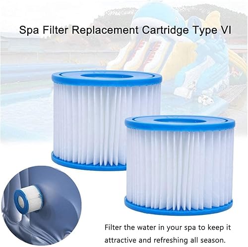 Miniatura 6 de Cartucho de repuesto de filtro de spa tipo VI compatible con Salu-Spa, Lay-Z-Spa - Jacuzzi inflables, filtro tipo VI compatible con cartuchos de