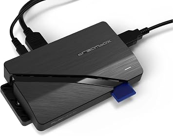 Dreambox Play UHD Android TV Box Black 4K HDR Media OTT Player with AV1 HDMI 2.1 Bluetooth 5.1 Dual WiFi Android 11 Compact & Powerful - Includes BT RC20 Remote