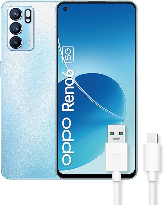 Smartphone oppo reno6 5g dual sim mediatek 900 display 6.43?? fhd+ amoled 90hz 5996279_KIT