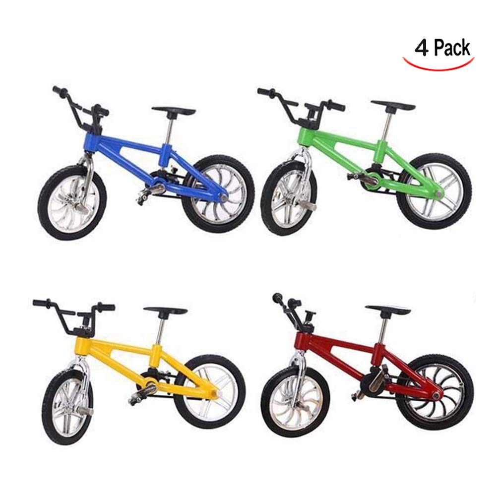 4 Pezzi Bicicletta da Dito, Mini Bici della Barretta, Modello della Bicicletta per Bambini