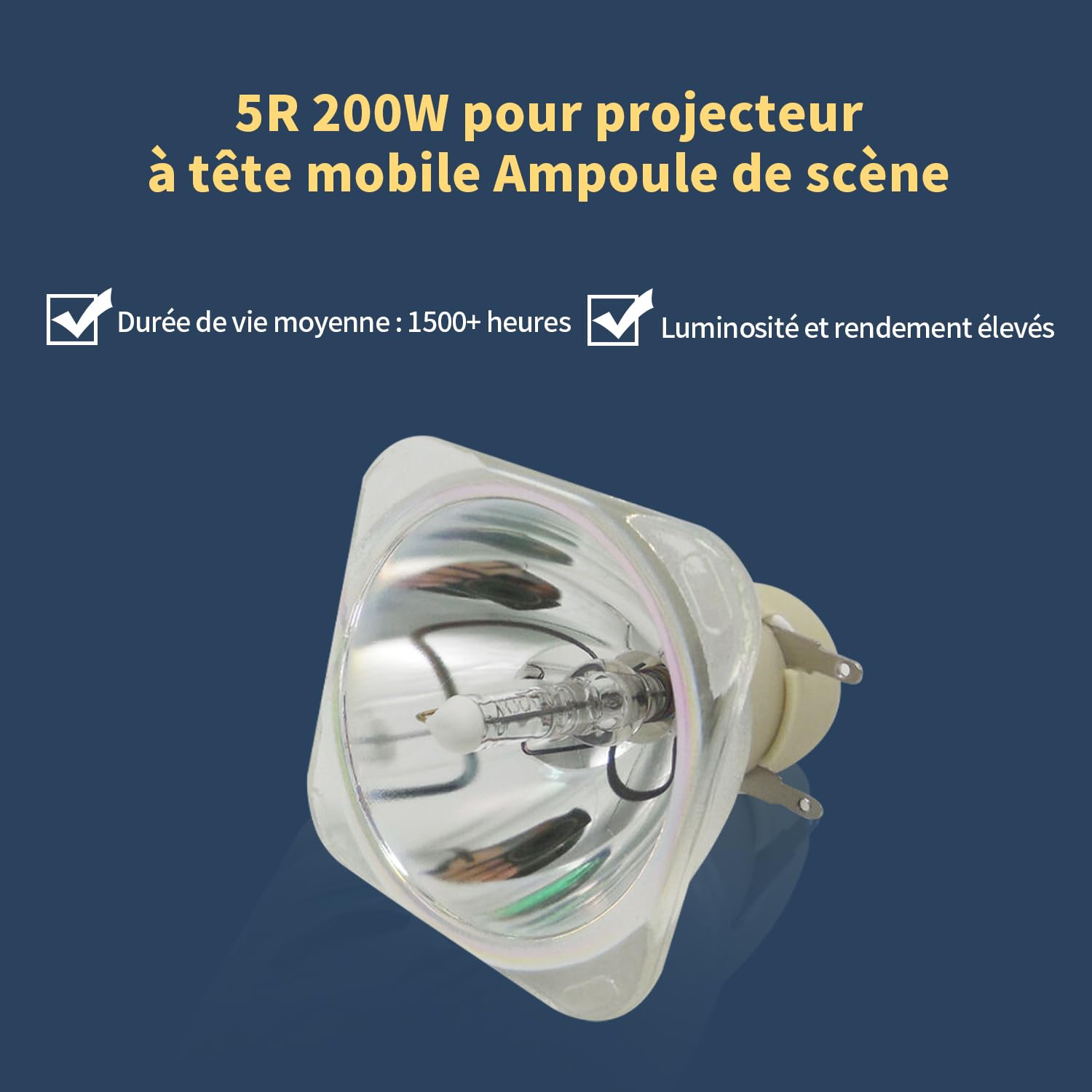 MSD Platinum Beam 200W 5R Lamp per Luce a fascio con testa mobile, Lampada 5R 200W per Teste Mobili Luci dj, Lampada da Palcoscenico Elettroniche Lampadina 200W Lampadina di ricambio