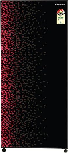 SHARP 175 L Direct Cool Single Door 4 Star Refrigerator |Japan 7 Shield Protection|Mirror Glass Finish (Maroon)