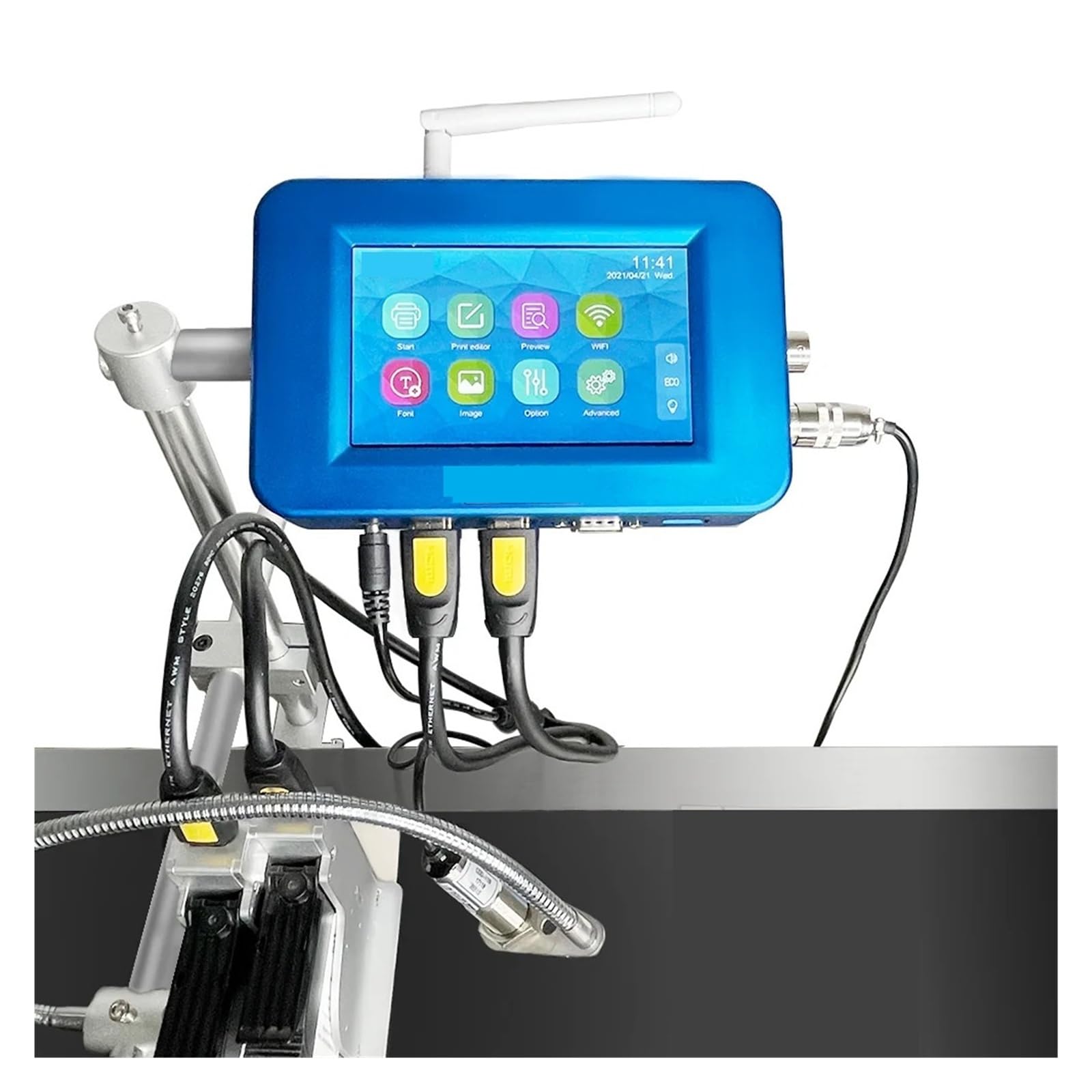 Imprimante jet d'encre industrielle pour impression continue de codes-barres et de lots