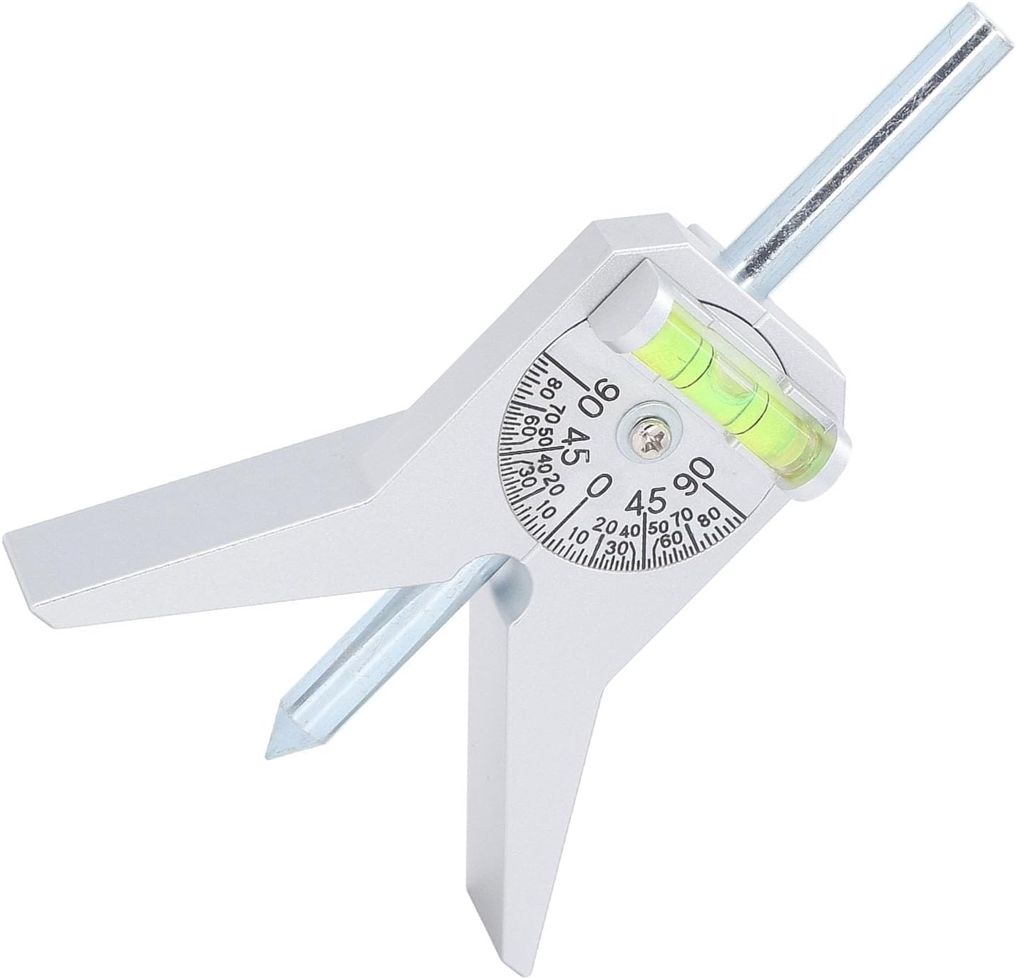 Pipe Center Finder Efficient Stainless Steel Safety Pipe Marker Tool for Welders Pipefitters, 4in Y Head Dial Bubble Protractor, Must Have Tool for Measuring Tasks