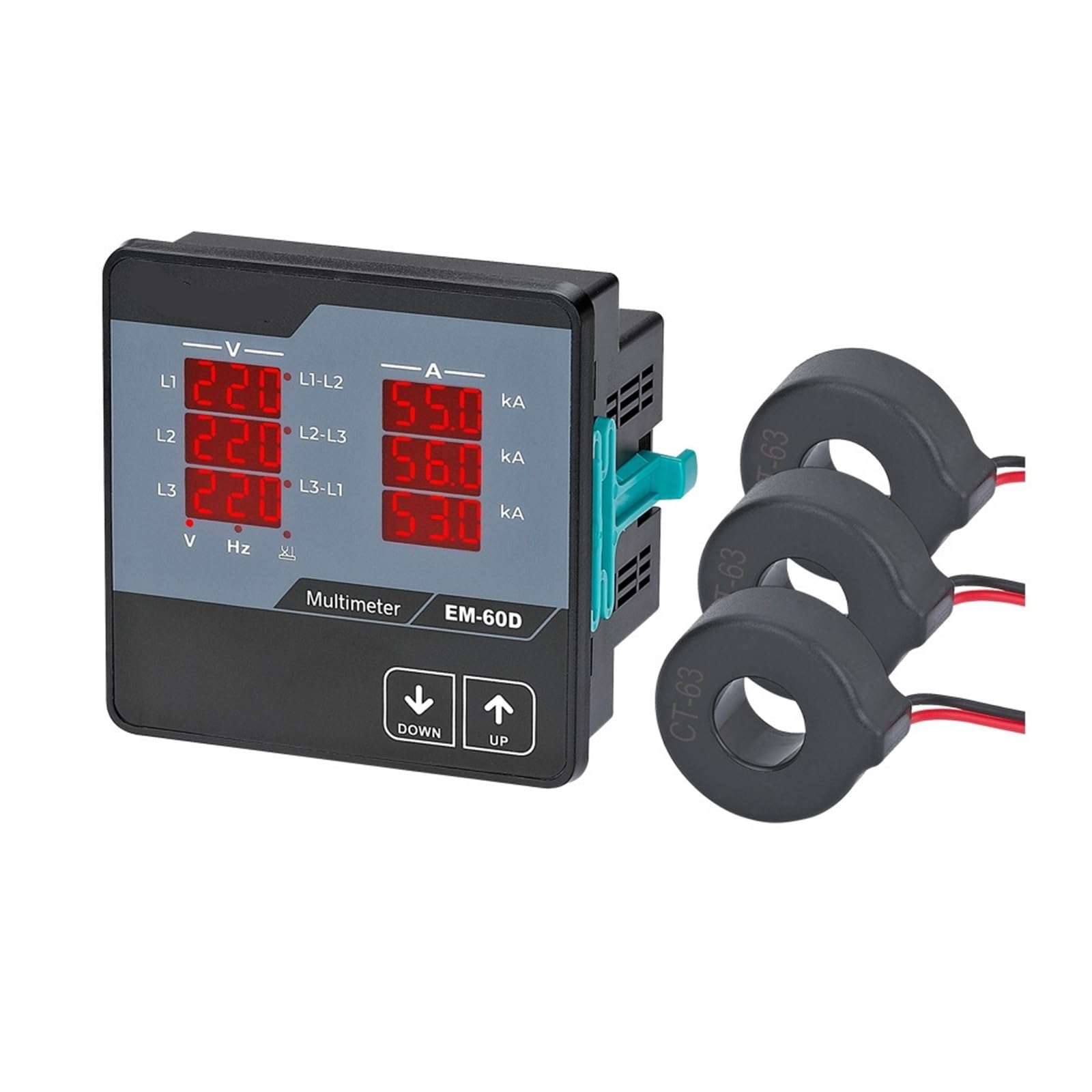 Multímetro digital trifásico EM-XXD ideal para equilibrar cargas de corriente 5