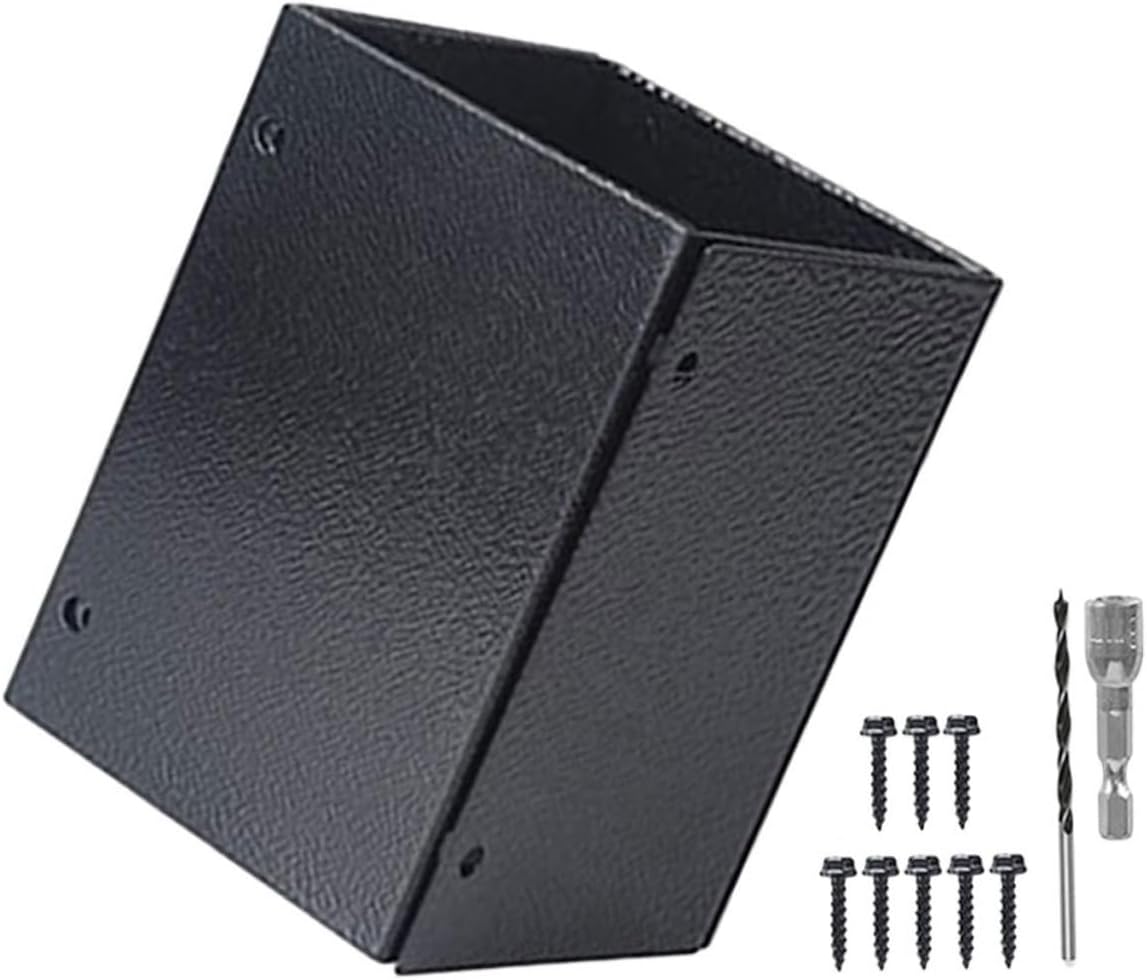 Hemoton Deck Post Base Railing Post Protector Mailbox Cover Base for Mailbox Deck Cover Strong Texture