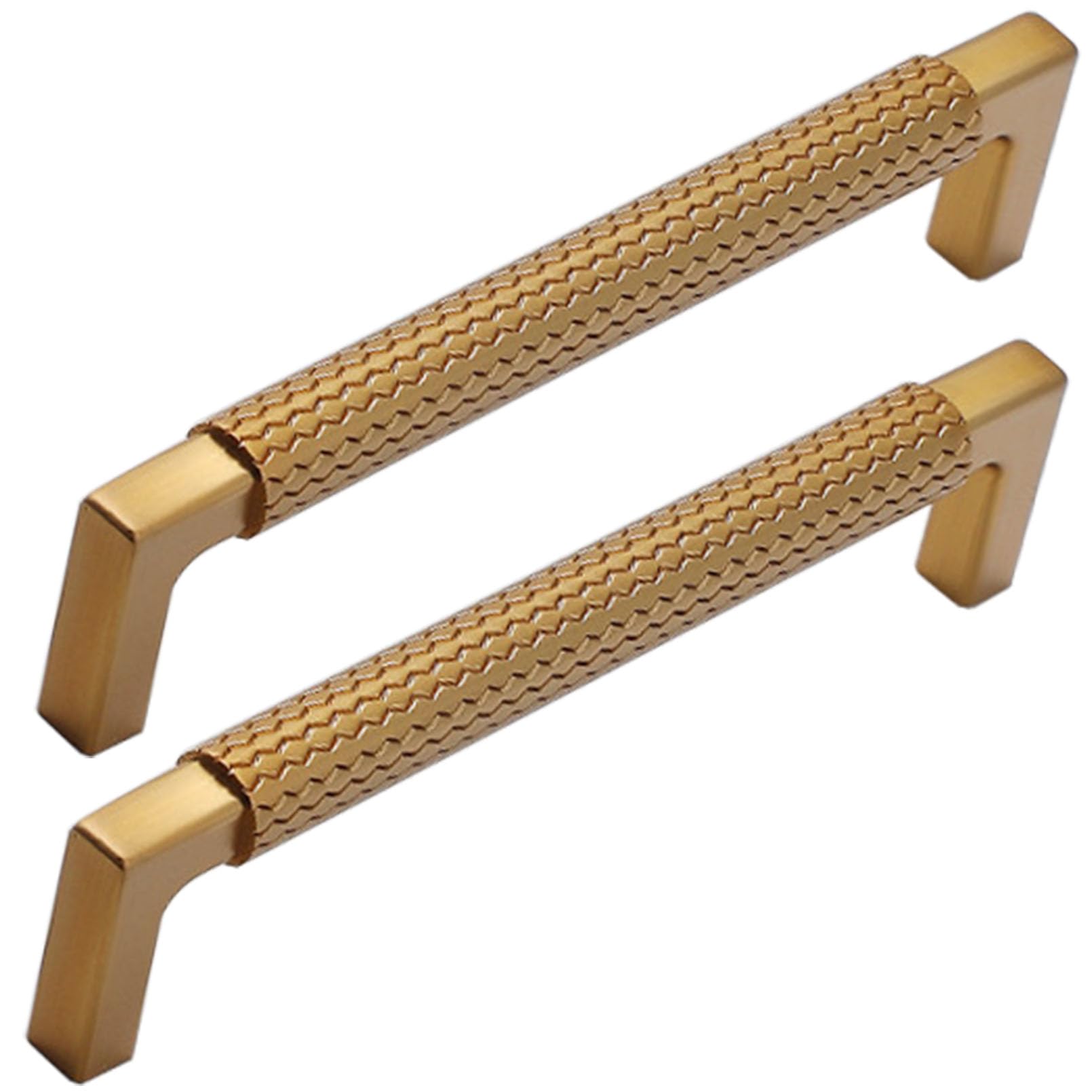 Xiaodanhua Gold Drawer Pulls Zinc Alloy Kitchen Door Handles Decorative Furniture Pull Handles Solid Cabinet Pulls For Wardrobe Bathroom Bedroom (Hole Distance 96Mm)