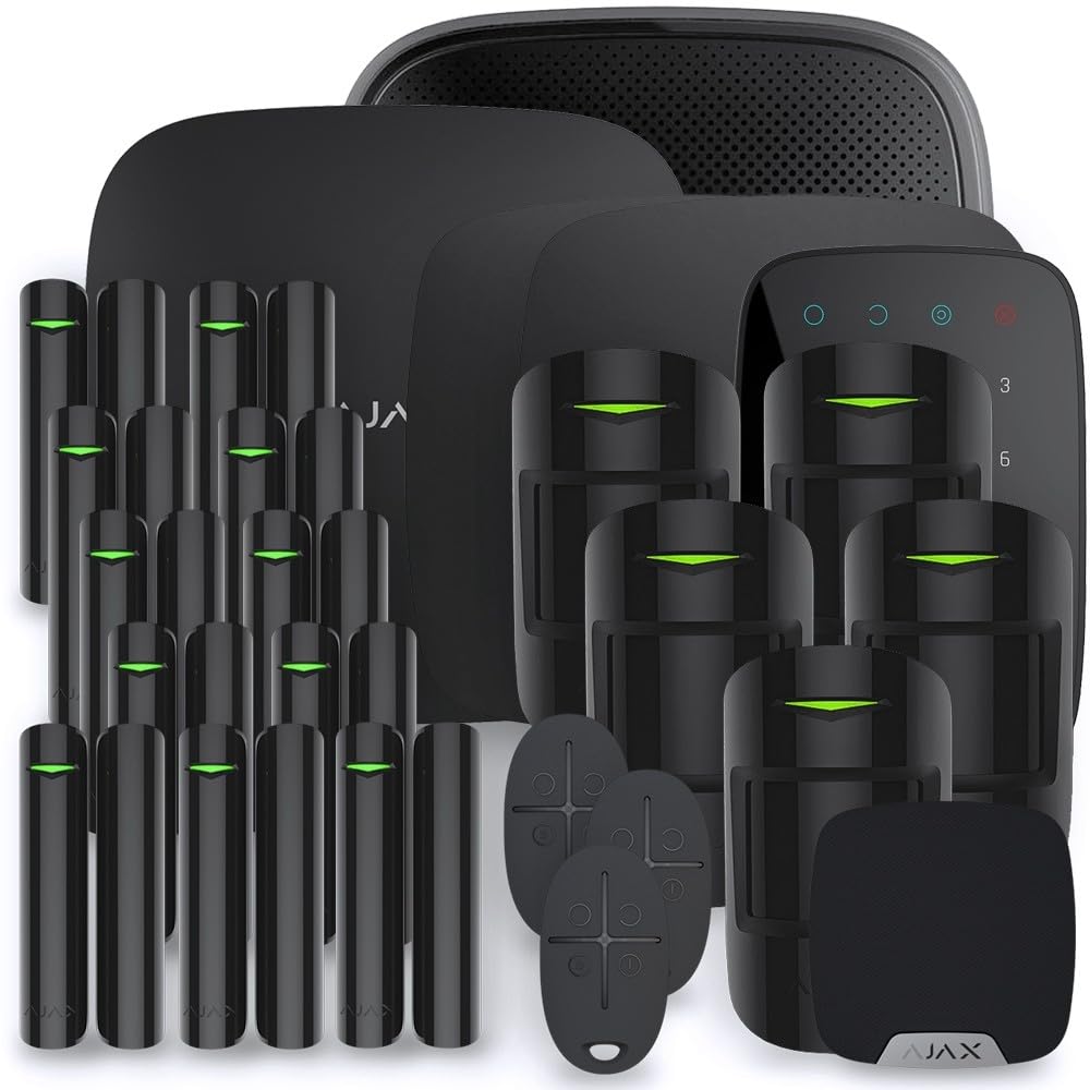 AJAX Kit PLUS-11B Alarma de casa, Negro