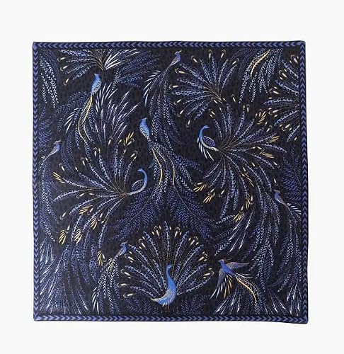 Sara Miller Anniversary Lot de 2 serviettes de table Motif paon