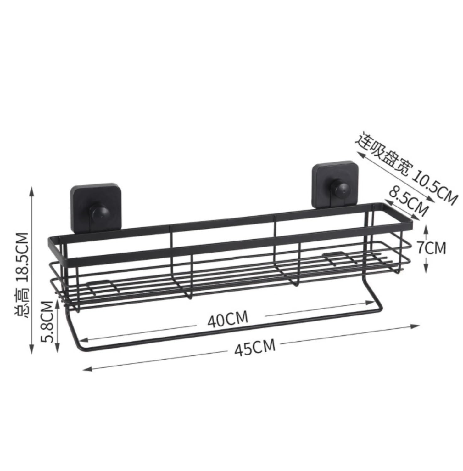 Badezimmerregal Bad Regal Dusch-Caddy, Dusch-Organizer Mit Turmaufhänger, Ohne Bohren, Badezimmer-Aufbewahrung Für Die Küche Badezimmer Organizer