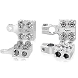 8Way Battery Terminal Block & Connector for Lithium or Lead Acid Battery (M8 & 5/16'-18) & SAE/DIN/EN Tapered Top Post