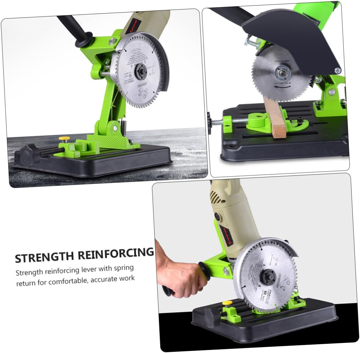 Angle Grinder Stand Adjustable Height Angle Holder for Polishing Machine Compatible 180-230mm Grinders Sturdy Steel Frame for Workshop Use