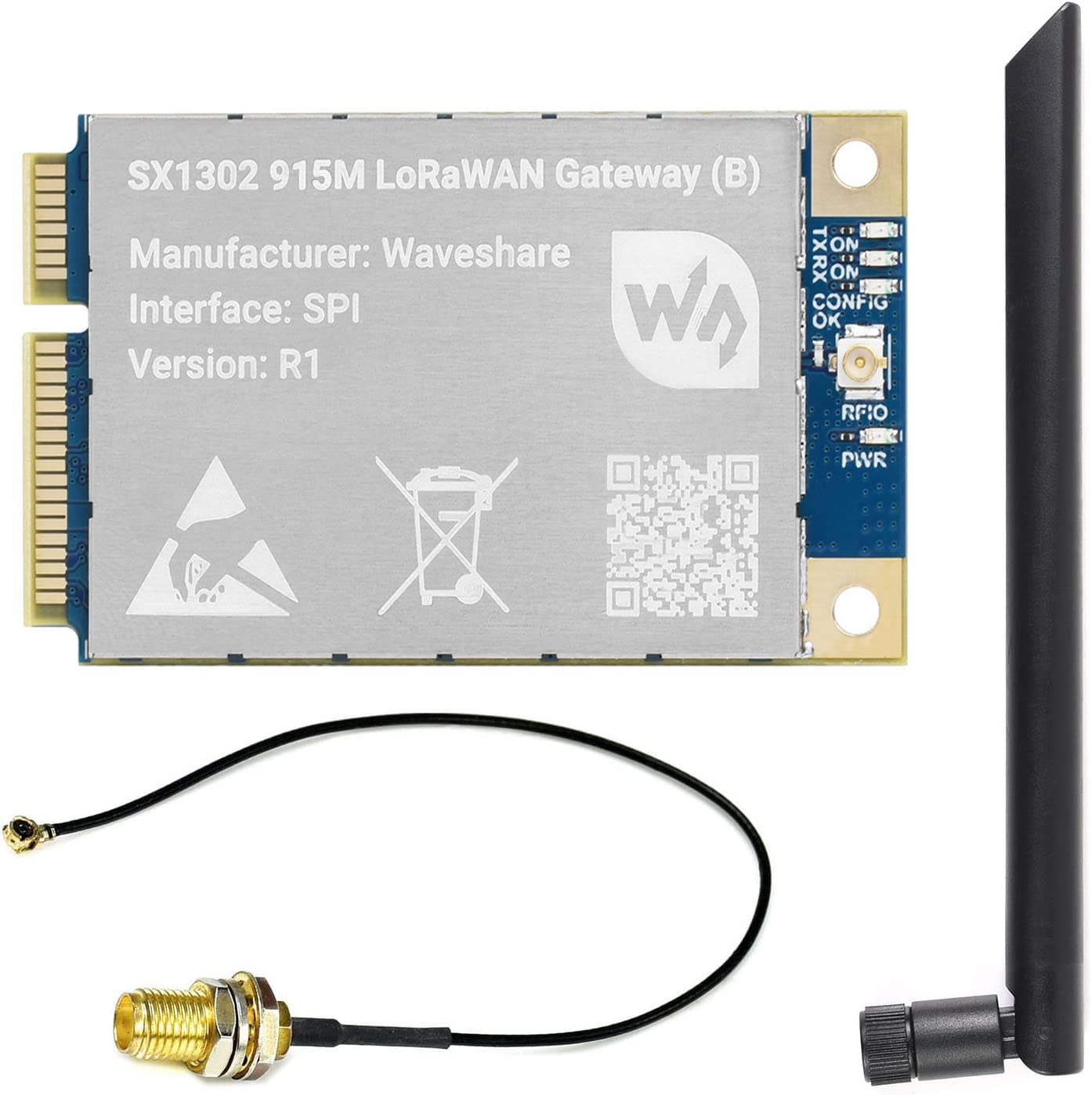 Amazon.com: SX1302 915M LoRaWAN Gateway Module (B) for Raspberry