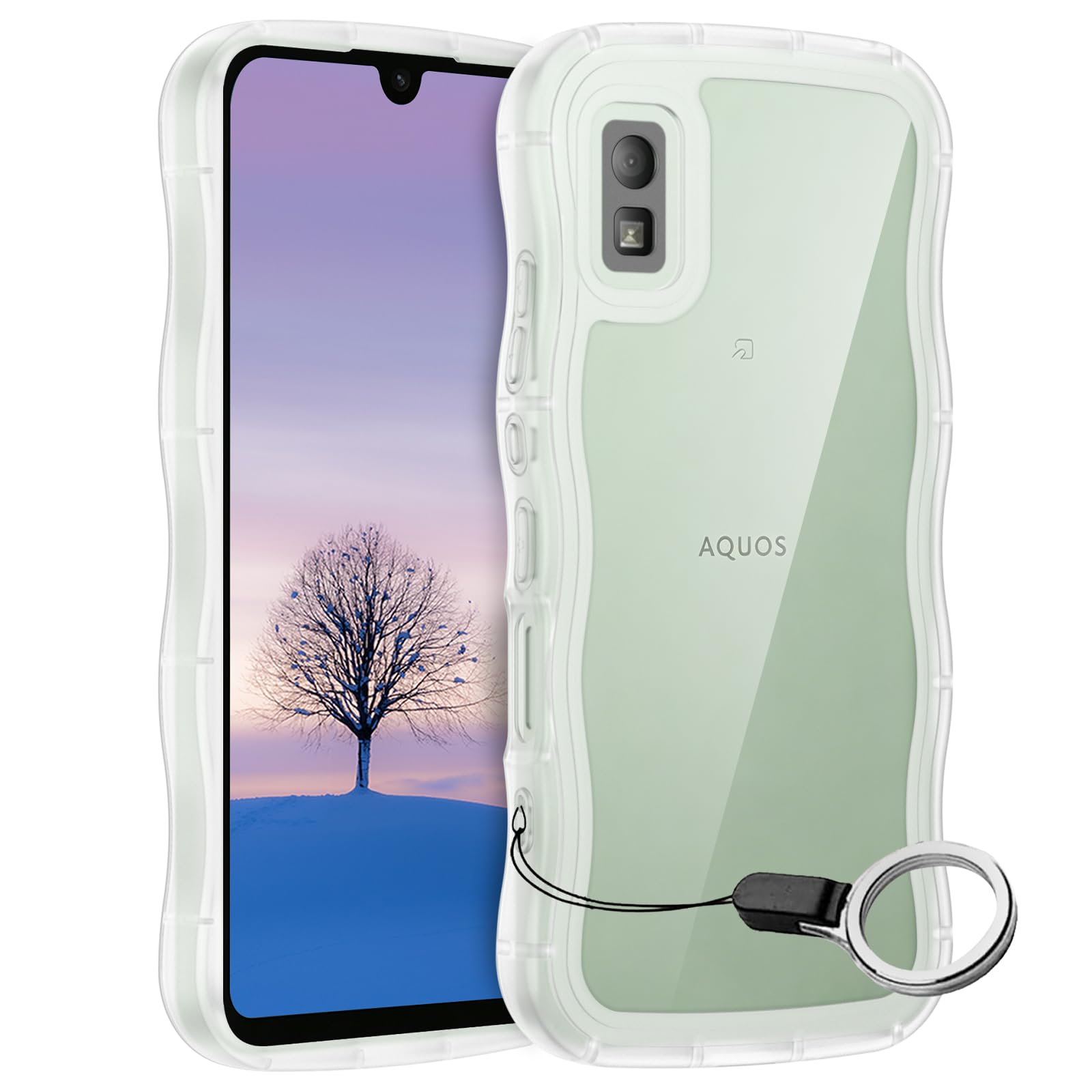 Amazon.co.jp: AQUOS wish wish2 ケース クリア ウェーブ SH-51C SHG06