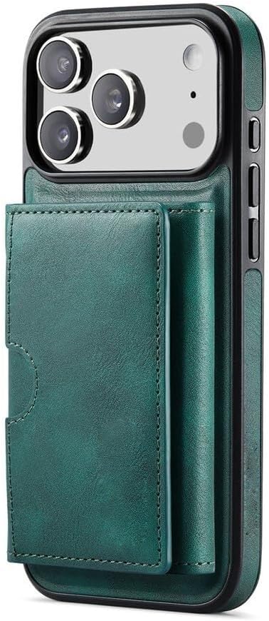 Wallet Case for iPhone 17 Pro Max/17/17 Pro/17 Air, Magnetic 2 in 1 Detachable Back Card Slots Heavy Duty Protection Cover Kickstand Supports Wireless Charging Case (17Pro,Black)