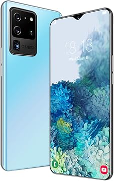 Android 10 0 Mobile Phone S21U 2020 Quad Rear Camera SIM Free Smartphones Unlocked 6GB 128GB 6 6 Inch Waterdrop Screen Dual SIM Free Phone 5000mAh Big Battery UK Version Blue