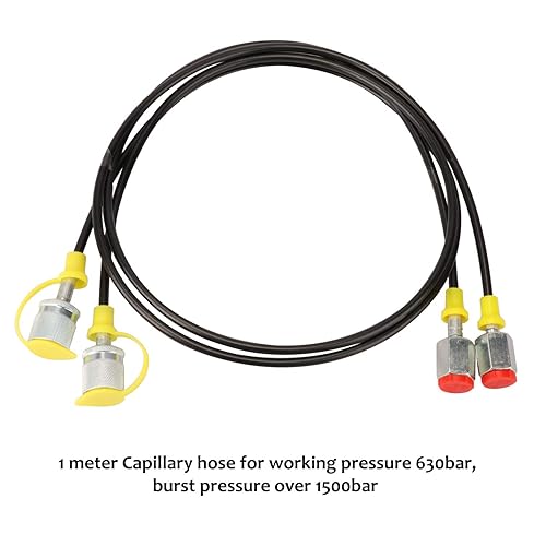 Miniatura 16 de MEASUREMAN Kit de acoplamiento de prueba de presión hidráulica para excavadora portátil, incluye 6 acoplamientos de prueba, 3 medidores de presión