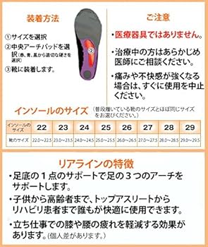 リアライン・インソール・スポーツ　23 24 Amazon.co.jp: リアライン・インソール・スポーツ（トウサポート