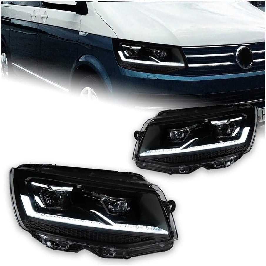 Compatible for VW Multivan T6 Headlight Styling Dynamic Turn Signal Lens Automotive 2pcs