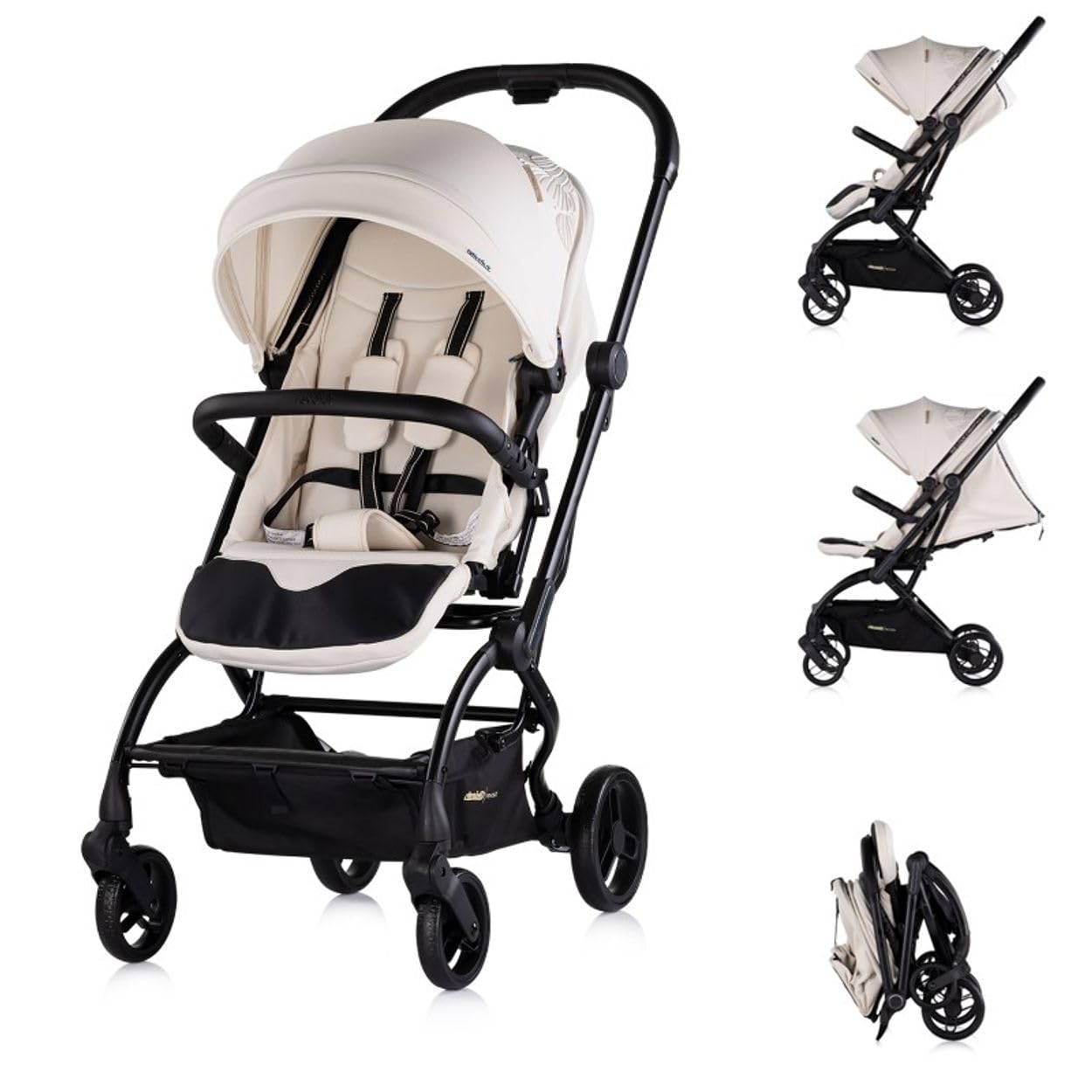 Chipolino Revolut carrozzina passeggino girevole 360 gradi pneumatici EVA